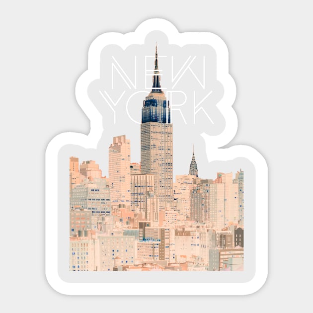 The Big Apple Sticker by Uma